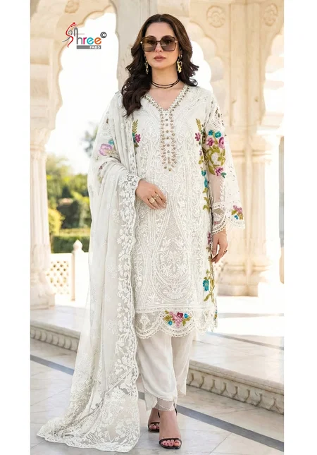 Sf 5610 A To D By Shree Chiffon Bulk Pakistani Salwar Suits Orders In India
